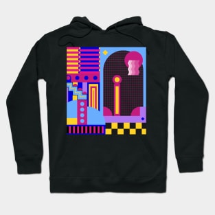 Memphis Style Pattern Hoodie